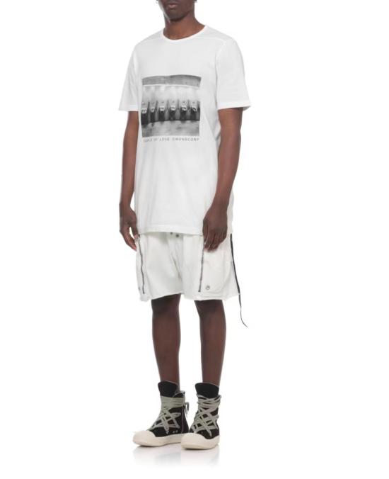 26SS 릭 오웬스 반팔 티셔츠 DU01F4274RIGEP4 1109 MILK BLACK - RICK OWENS