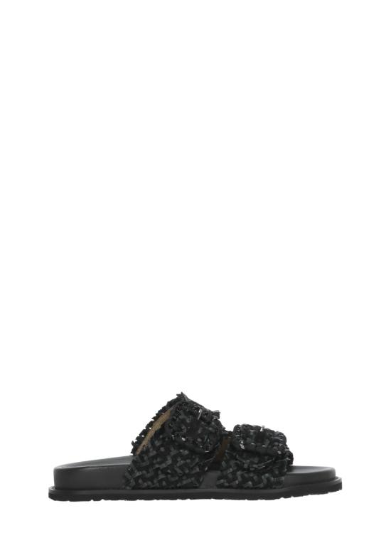26SS 코랄 블루 뮬/슬리퍼 CBK226 01BLA Nero