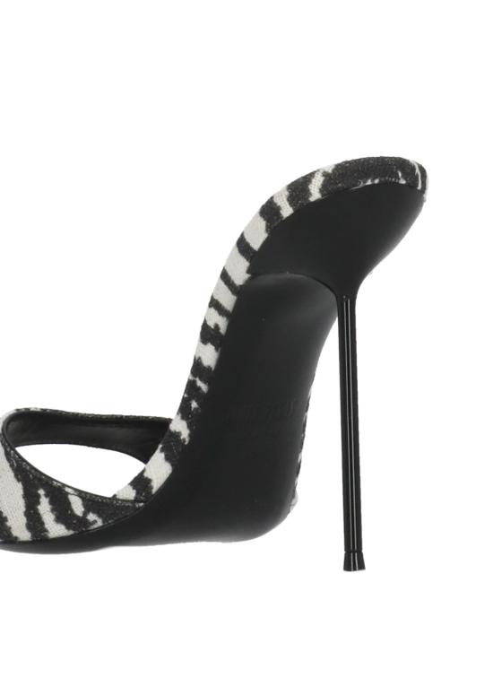 26SS 파리텍사스 뮬/슬리퍼 PX836 XPTCVWHITE ZEBRA Bianco nero - PARIS TEXAS