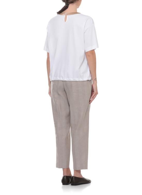 26SS 페세리코 반팔 티셔츠 A06737J0 0070B46B White - PESERICO