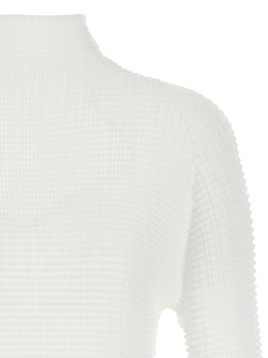 26SS 이세이 미야케 터틀넥 IM66FJ67901 White - ISSEY MIYAKE