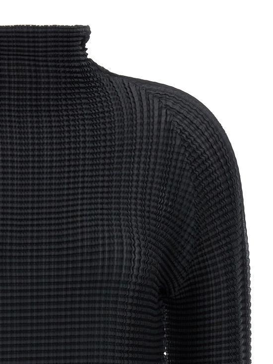26SS 이세이 미야케 터틀넥 IM66FJ67915 Black - ISSEY MIYAKE