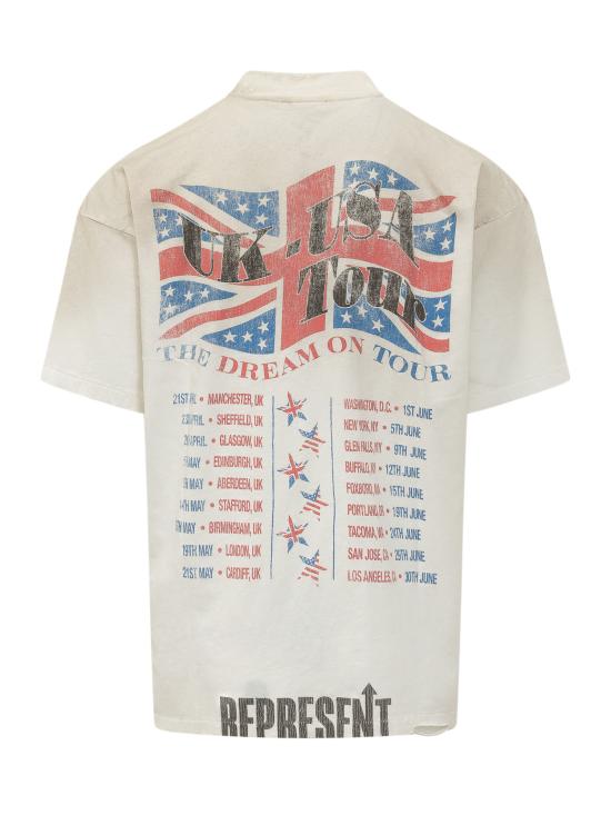 26SS 리프레젠트 반팔 티셔츠 MLM100593 30 WASHED ECRU DOM - REPRESENT
