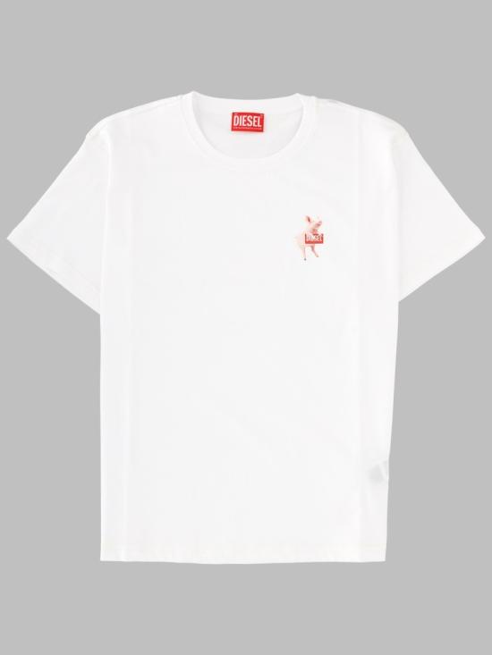 26SS 디젤 반팔 티셔츠 A21922 0JMBD 100 WHITE DOM