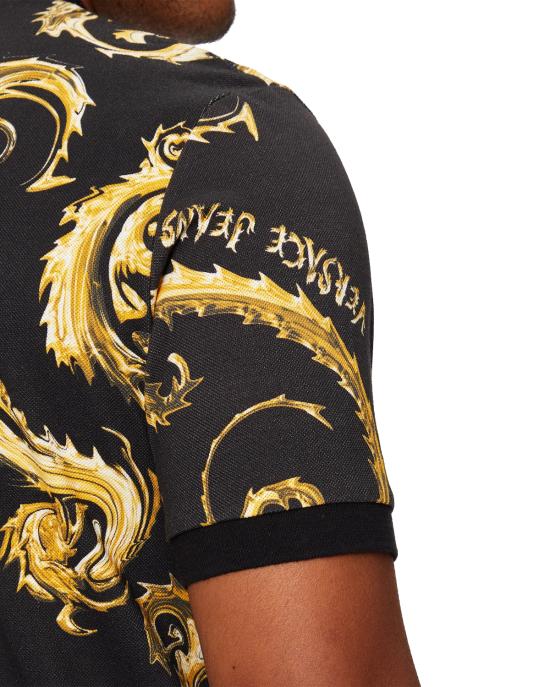  베르사체 폴로 티셔츠 77GAG6S0 JS390 G89 NERO MULTI - VERSACE