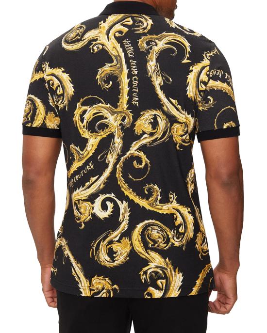  베르사체 폴로 티셔츠 77GAG6S0 JS390 G89 NERO MULTI - VERSACE