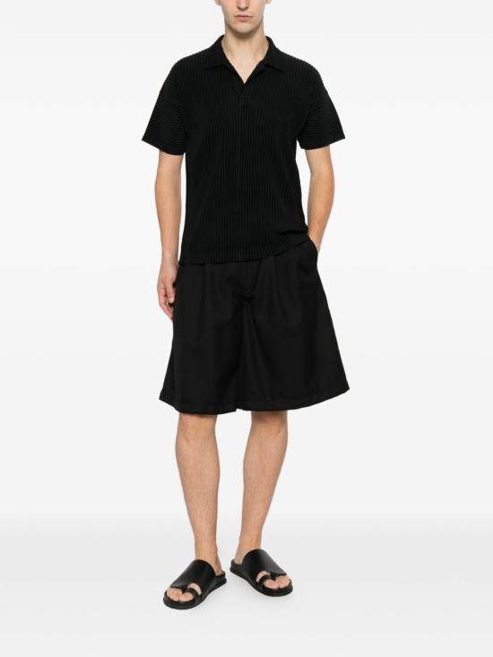 26SS 옴므 플리세 이세이 미야케 폴로 티셔츠 HP67JM530 15 Black - HOMME PLISSE' ISSEY MIYAKE