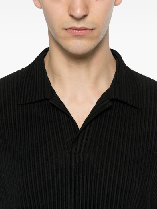 26SS 옴므 플리세 이세이 미야케 폴로 티셔츠 HP67JM530 15 Black - HOMME PLISSE' ISSEY MIYAKE