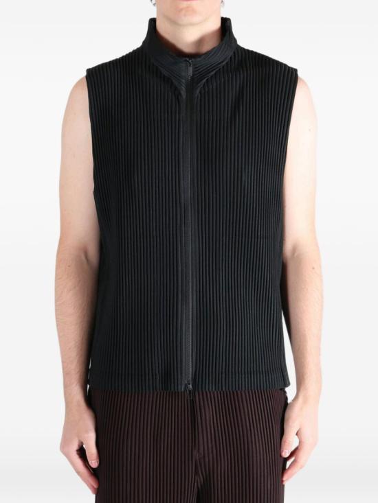 26SS 옴므 플리세 이세이 미야케 민소매 티셔츠 HP66JE043 15 BLACK - HOMME PLISSE' ISSEY MIYAKE