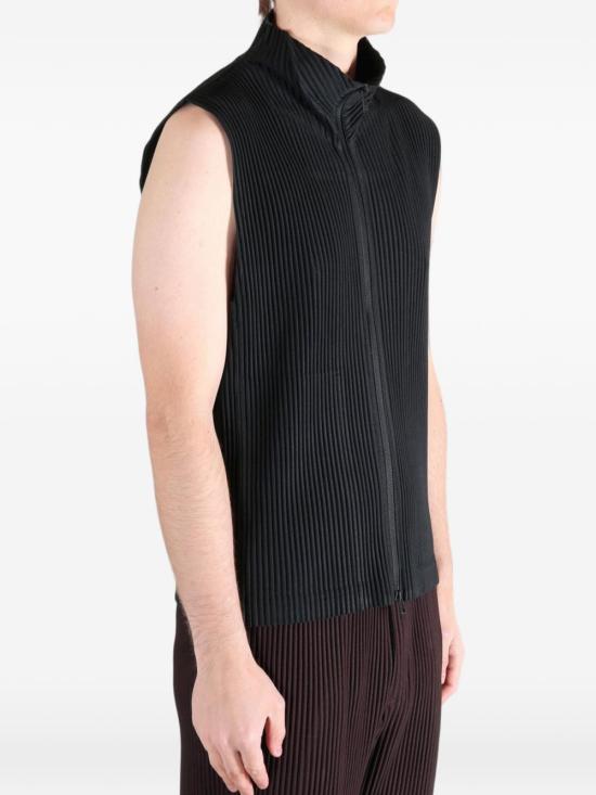 26SS 옴므 플리세 이세이 미야케 민소매 티셔츠 HP66JE043 15 BLACK - HOMME PLISSE' ISSEY MIYAKE