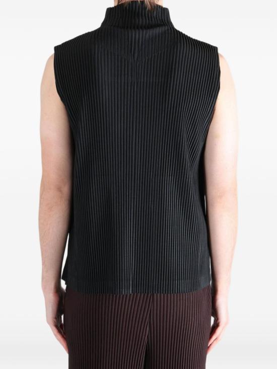 26SS 옴므 플리세 이세이 미야케 민소매 티셔츠 HP66JE043 15 BLACK - HOMME PLISSE' ISSEY MIYAKE