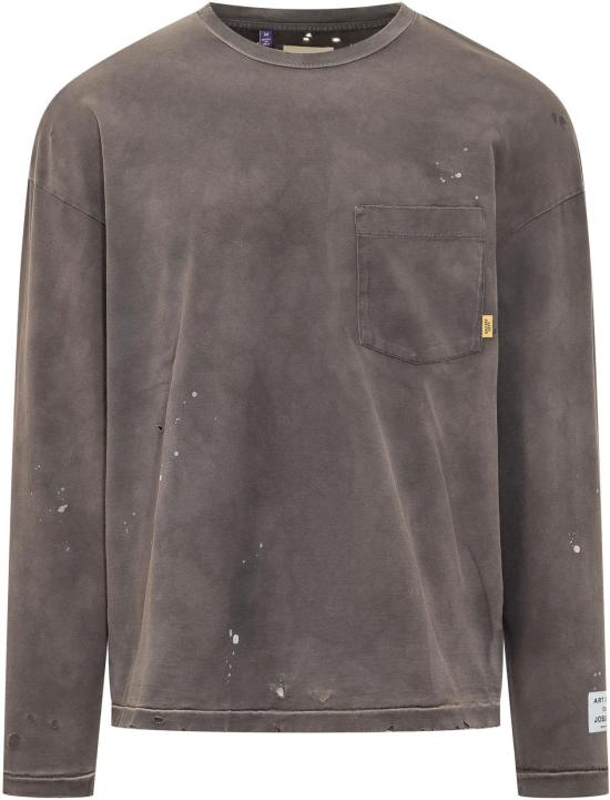 26SS 갤러리 디파트먼트 긴팔 티셔츠 TOP018DIRTYBLACK TAUPE