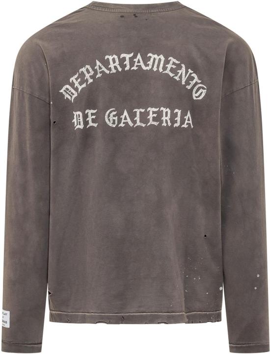 26SS 갤러리 디파트먼트 긴팔 티셔츠 TOP018DIRTYBLACK TAUPE - GALLERY DEPT