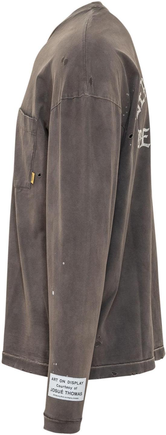 26SS 갤러리 디파트먼트 긴팔 티셔츠 TOP018DIRTYBLACK TAUPE - GALLERY DEPT