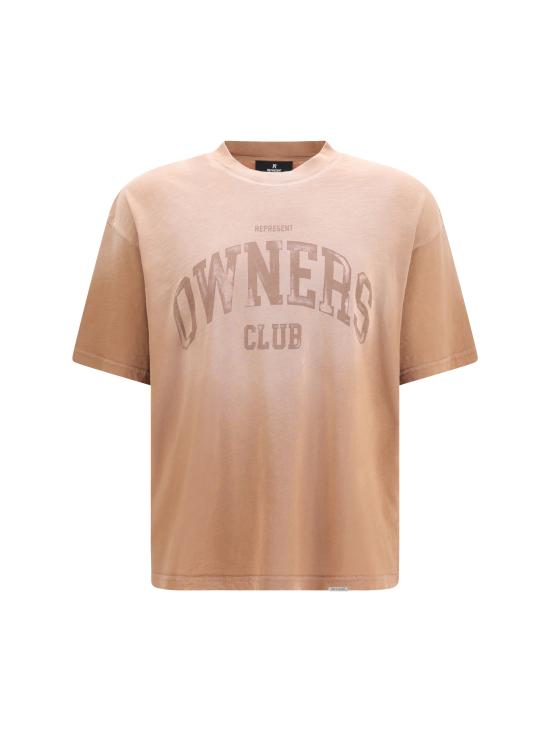 26FW 리프레젠트 반팔 티셔츠 OCM100047 SIENNA BROWN
