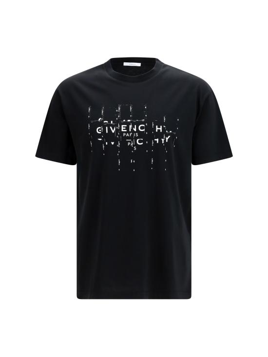 26FW 지방시 반팔 티셔츠 BM71NK3YU9 001 BLACK