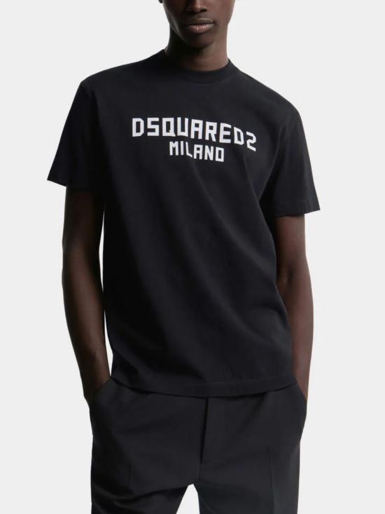 26SS 디스퀘어드2 밀라노 쿨핏 티셔츠 S74GD1520 D20106900 Black - DSQUARED2