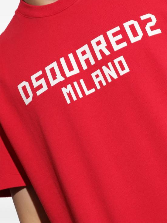 26SS 디스퀘어드2 밀라노 쿨핏 티셔츠 S74GD1520 D20106312 RED - DSQUARED2