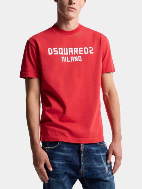 26SS 디스퀘어드2 밀라노 쿨핏 티셔츠 S74GD1520 D20106312 RED - DSQUARED2