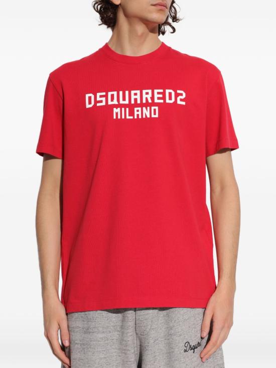 26SS 디스퀘어드2 밀라노 쿨핏 티셔츠 S74GD1520 D20106312 RED - DSQUARED2