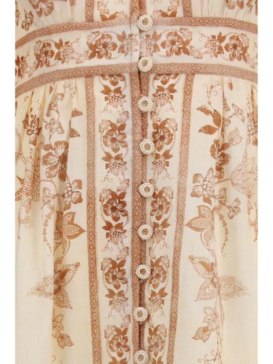 26FW 짐머만 롱 원피스 3501DSS262 CRTFL BEIGE - ZIMMERMANN