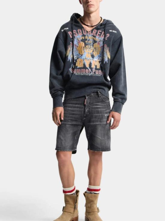 26SS 디스퀘어드2 데님 숏팬츠 S74MU0964 S30357900 Black - DSQUARED2