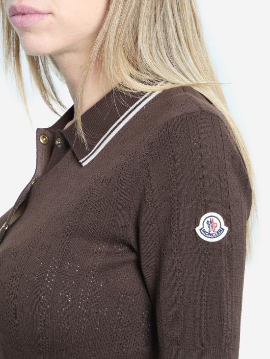 26SS 몽클레어 폴로 티셔츠 L10939A0005 BROWN - MONCLER