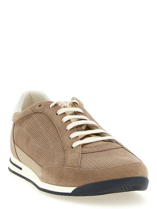 26SS 브루넬로 쿠치넬리 스니커즈 MZUQHGA348CRJ89 Beige - BRUNELLO CUCINELLI
