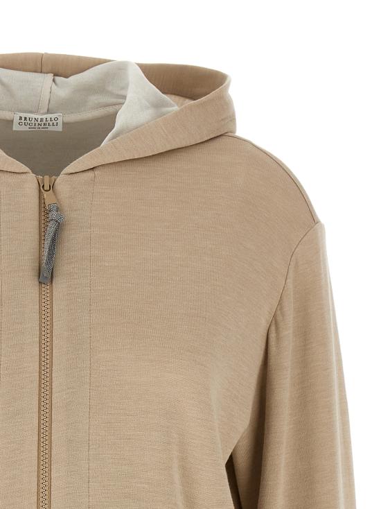 26SS 브루넬로 쿠치넬리 모닐리 지퍼루프 집업 MD828SB806C9066 Beige - BRUNELLO CUCINELLI