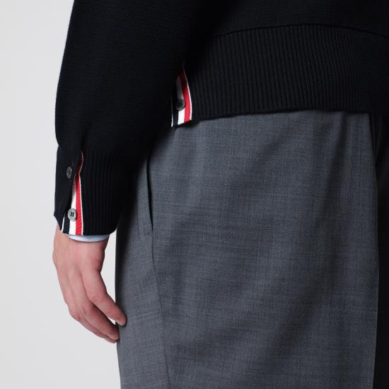 26FW 톰브라운 자카드 RWB 암밴드 니트 MKA326AY3001 Blue - THOM BROWNE
