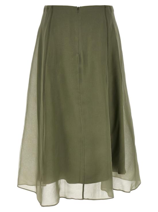 26SS 브루넬로 쿠치넬리 롱 스커트 MF940G3877C9253 Green - BRUNELLO CUCINELLI