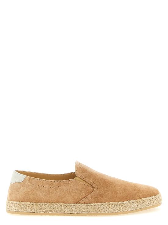 26SS 브루넬로 쿠치넬리 로프 인서트 스웨이드 슬립온 MZUOHEI837CLH67 Beige