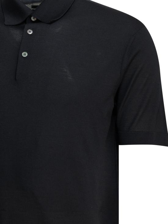 26SS 에르메네질도제냐 폴로 티셔츠 UH15M9A3POLB09 Blue - ERMENEGILDO ZEGNA
