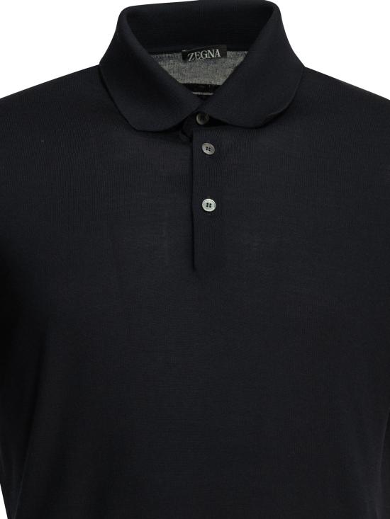 26SS 에르메네질도제냐 폴로 티셔츠 UH15M9A3POLB09 Blue - ERMENEGILDO ZEGNA