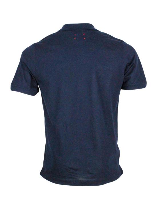 26SS 키톤 폴로 티셔츠 UMK1090K4 Blue - KITON