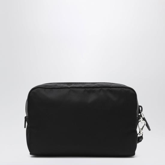 26FW 프라다 트라이앵글 로고 리나일론 파우치백 1NS021R067 Black - PRADA