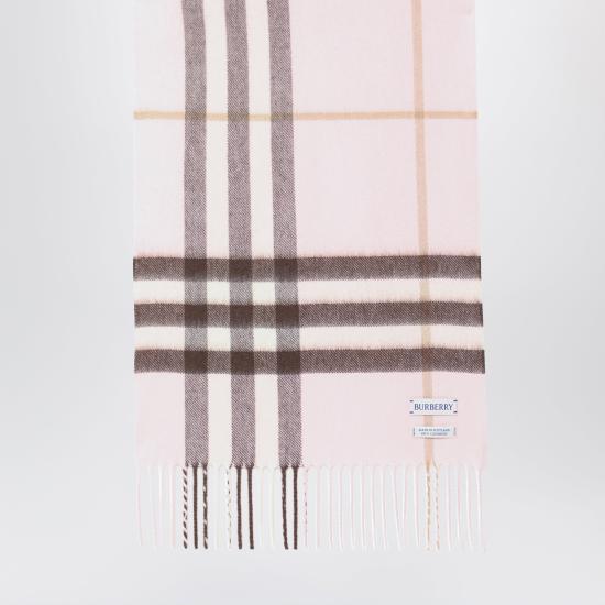 26FW 버버리 체크 캐시미어 스카프 8113947110106 Pink - BURBERRY