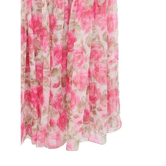 26SS 끌로에 미디 원피스 26UR124278 91Y PINK WHITE - CHLOE