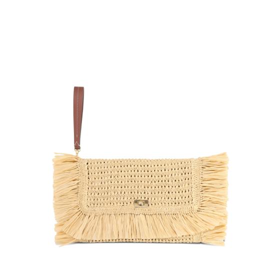 26FW 안야힌드마치 클러치/파우치 203685 SS260047 NATUR NEUTRALS