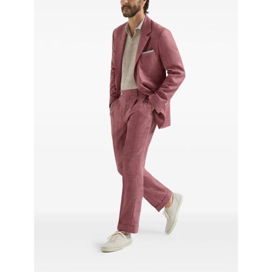 26SS 브루넬로 쿠치넬리 린넨 코튼 니트 폴로 셔츠 M2L00315 C7950 NEUTRALS - BRUNELLO CUCINELLI