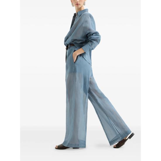 26SS 브루넬로 쿠치넬리 스트레이트 팬츠 M0F91P9174 C9704 BLUE - BRUNELLO CUCINELLI