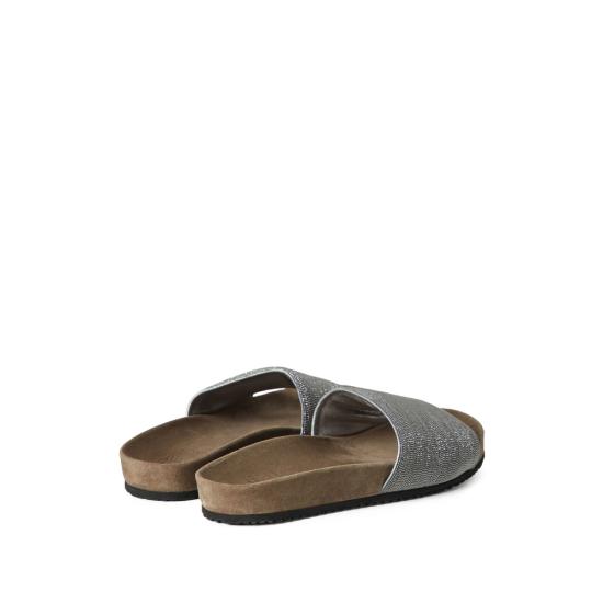 26SS 브루넬로 쿠치넬리 뮬/슬리퍼 MZMIG1390 C6351 SILVER - BRUNELLO CUCINELLI