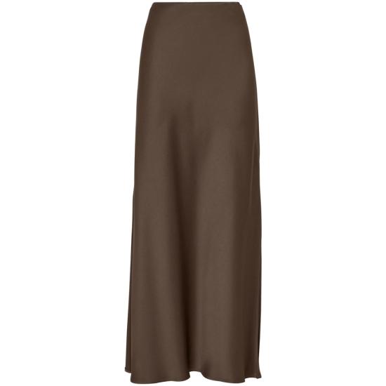 26SS 브루넬로 쿠치넬리 바이어스 컷 맥시 스커트 M0H38G3396 C2925 BROWN