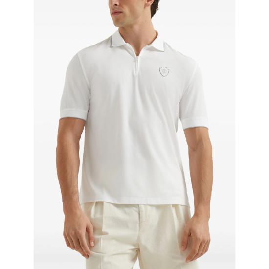 26SS 브루넬로 쿠치넬리 폴로 티셔츠 MW8641330F CCS47 WHITE - BRUNELLO CUCINELLI