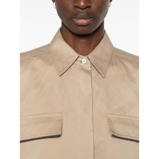 26SS 브루넬로 쿠치넬리 셔츠 ML597EM906 C631 NEUTRALS - BRUNELLO CUCINELLI