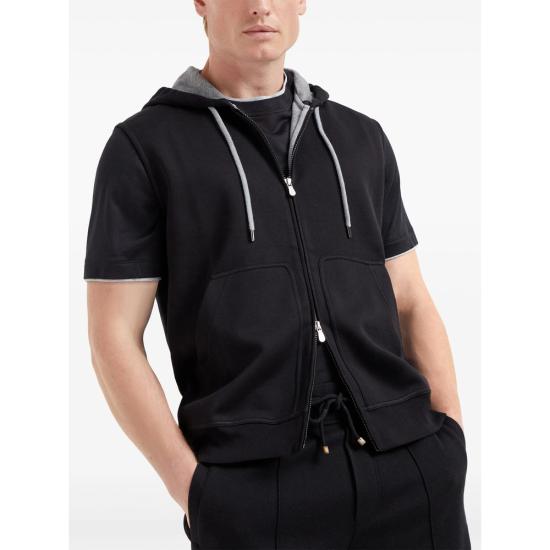 26SS 브루넬로 쿠치넬리 베스트 MM8319079G C101 BLACK - BRUNELLO CUCINELLI