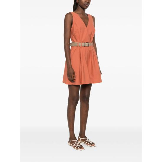 26SS 브루넬로 쿠치넬리 숏 원피스 ML140A5354 C3980 ORANGE - BRUNELLO CUCINELLI