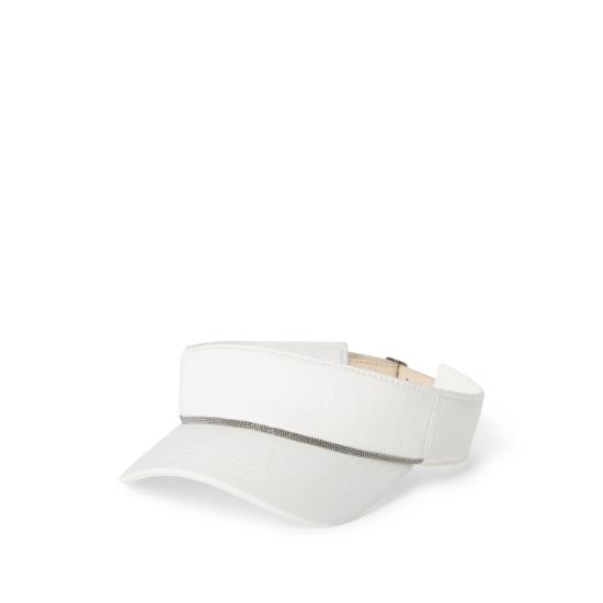 26SS 브루넬로 쿠치넬리 썬캡 MCAP90097 C007 WHITE