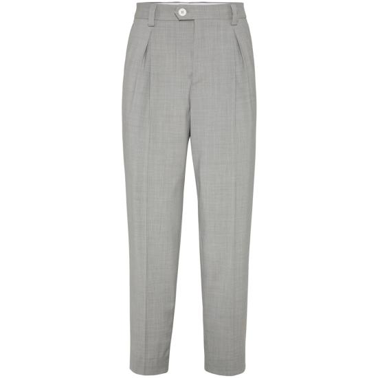 26SS 브루넬로 쿠치넬리 버진 울 다이내믹 캔버스 팬츠 MH2443030F C9100 GREY