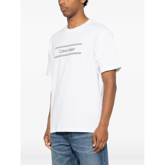 26FW 캘빈클라인 반팔 티셔츠 LV04LG813GYAF BRWHI WHITE - CALVIN KLEIN